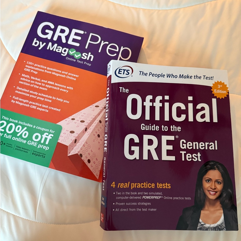 Official GRE General Test Guide and GRE Prep by Magoosh